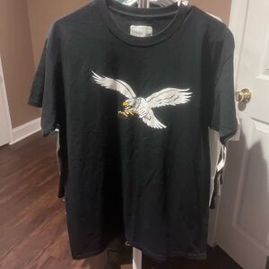 NFL Black T-Shirt with Eagle Graphic